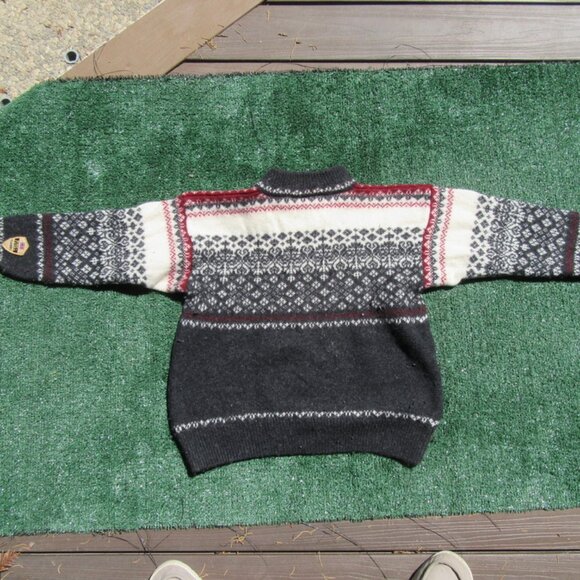 Vintage Windfjord Classic 100% Wool 1/4 Zip Sweater Men's Size Small - Picture 7 of 10